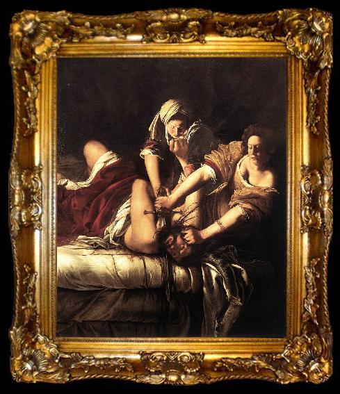 framed  GENTILESCHI, Artemisia Judith Beheading Holofernes dg, ta009-2